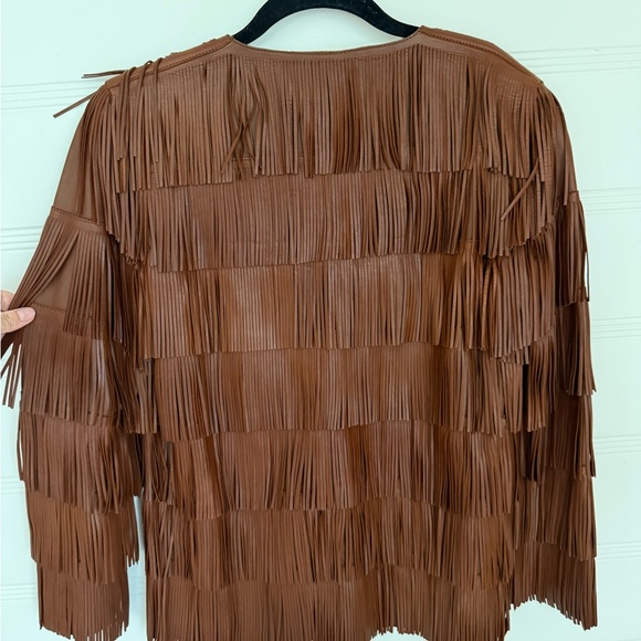 Prada 2000 Fall Leather Fringe Jacket - Picture 6 of 9